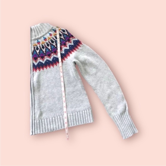 Chaps Colourful Knit Sweater Zip Up Cardigan Coat Women’s - Picture 6 of 11